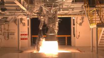 한국형발사체 75톤급 액체엔진 시험모델 1호기 첫 연소시험 [이미지]